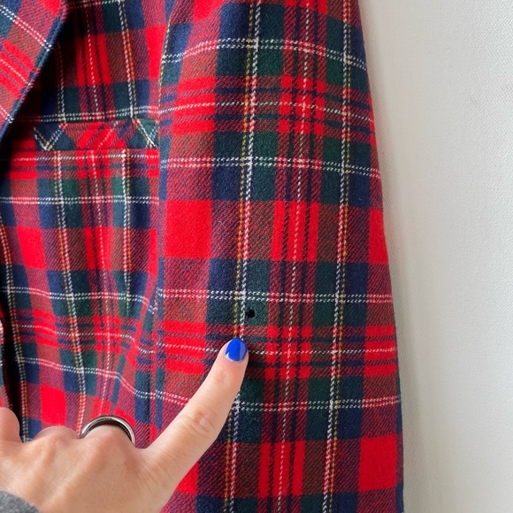 Pendleton Red Plaid Blazer - Picture 4 of 6